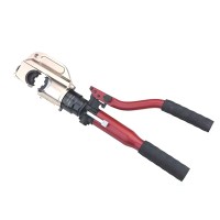 Hydraulic Cable Swage Tool HT-12030 50-400mm², designed to accommodate hexagonal dies for applying compression lugs to copper, aluminum lugs