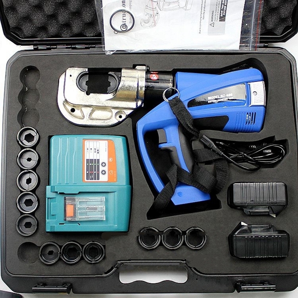 Battery power hydraulic wire cable lug terminal crimping tool BZ-400 (5)