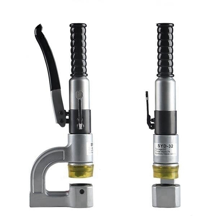 Portable hydraulic cable bridge hole punch tool SYD32 iGeelee