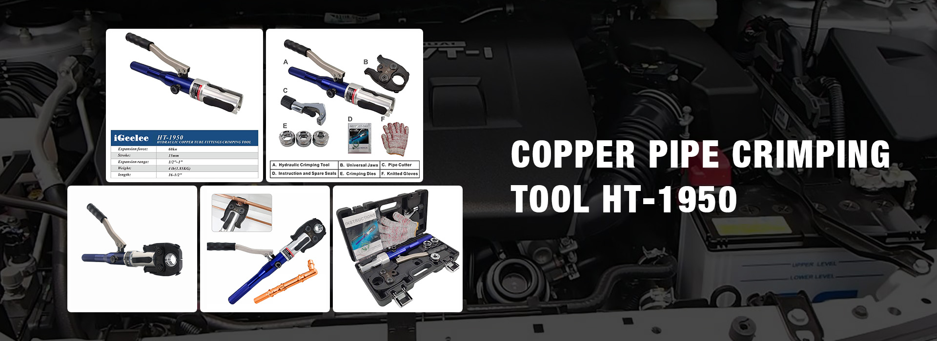 copper plpe crimping tool HT-1950